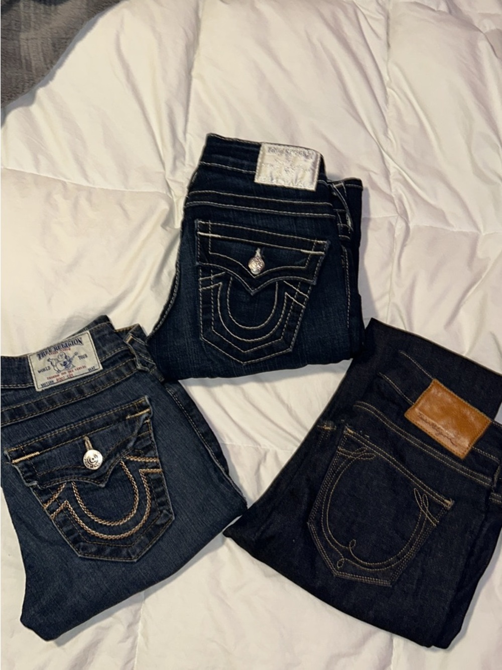 True Religion Dark Blue Straight Leg Women's Jeans